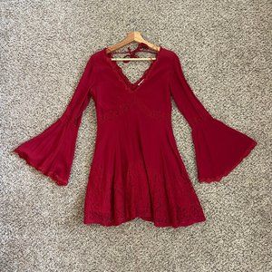 Bohemian Dress w/ Lace Detail